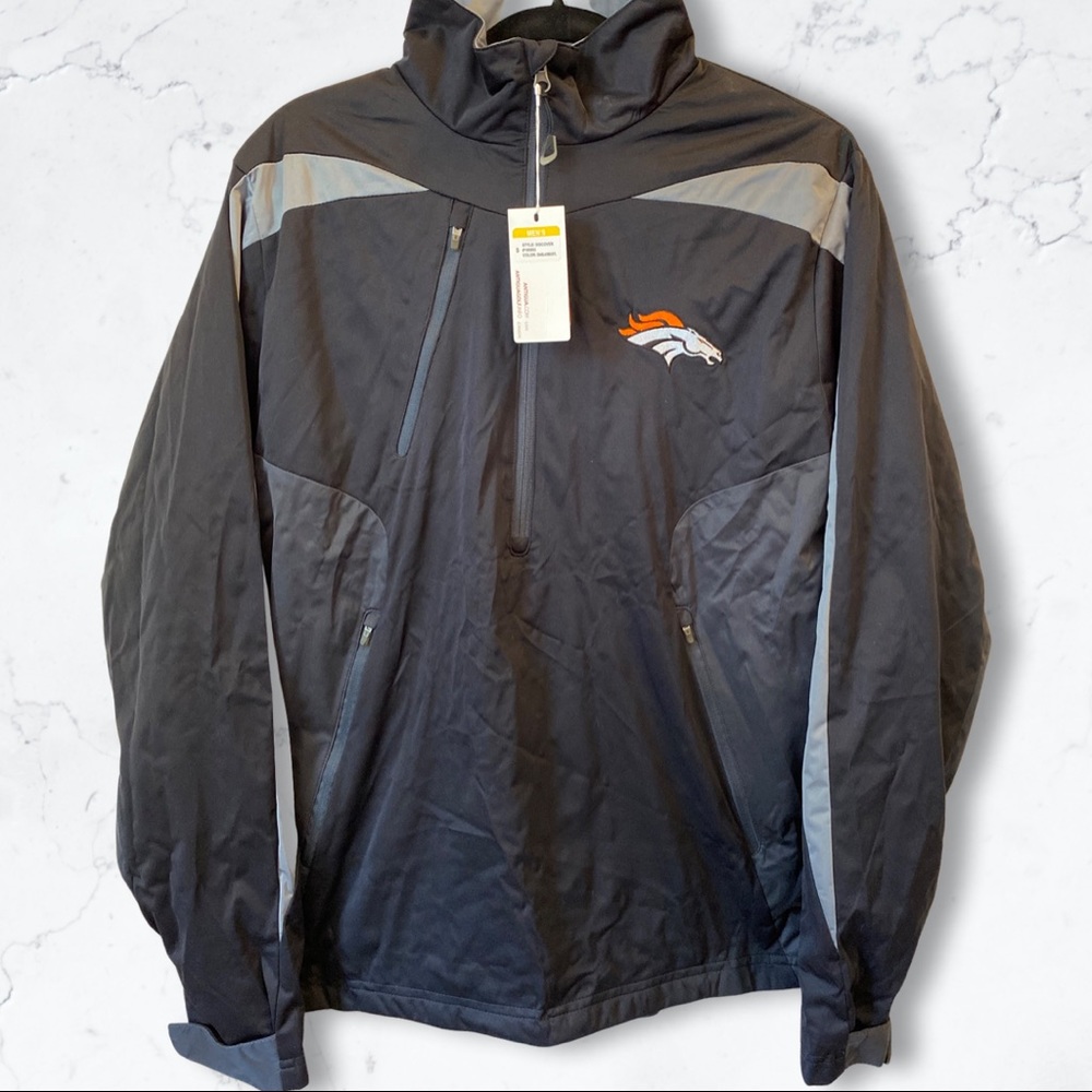NFL Broncos 1/2 zip jacket Men’s S Antigua